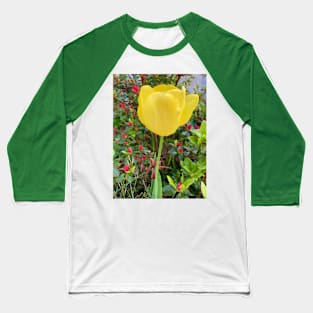 Yellow Tulip Baseball T-Shirt